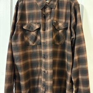 DIXXON The Bourbon Brown Plaid Button-Up Shirt